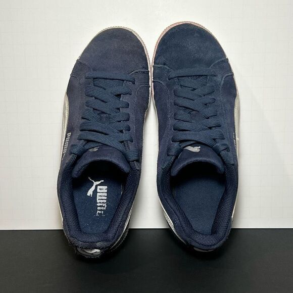 Kids PUMA Smash Fun SD Navy Blue Sneakers / Size 4C - Picture 6 of 10